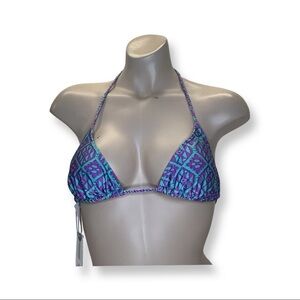 O’Neill Size Medium Braided Strap Triangle Adjustable Bikini Top. New With Tags.